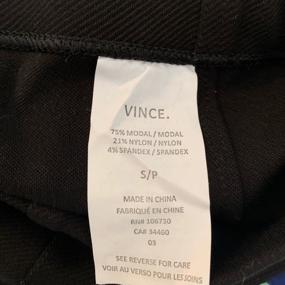 Vince Black Pull On Dress Pant Leggings Size Small - Picture 6 of 8